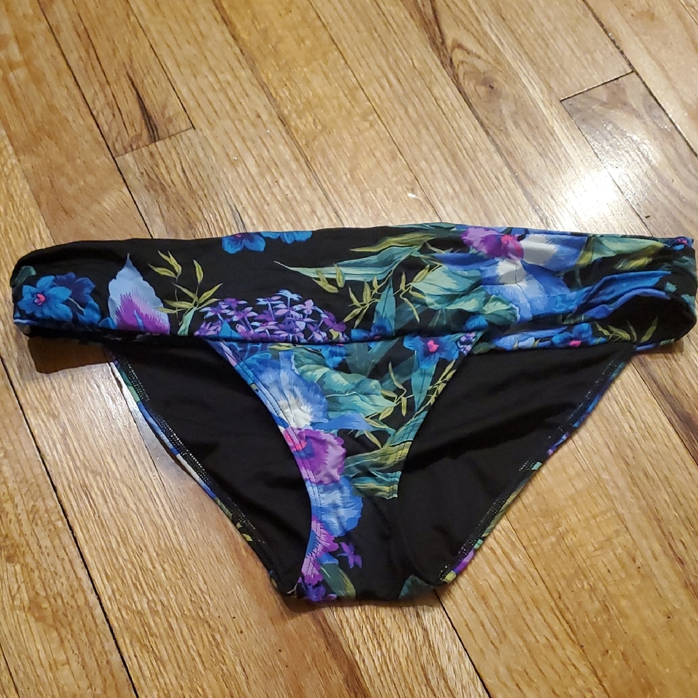 Black Floral VS Swim Bottoms